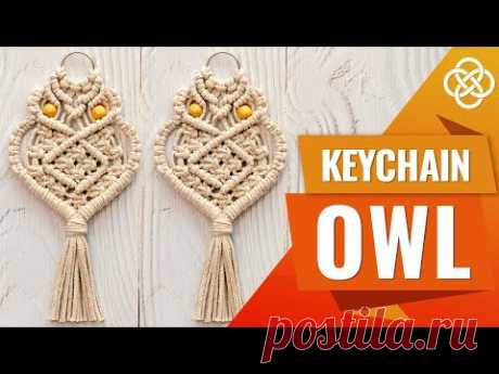 Macrame Owl Keychain DIY | Macrame DIY | Macrame Owl Keychain Tutorial - YouTube