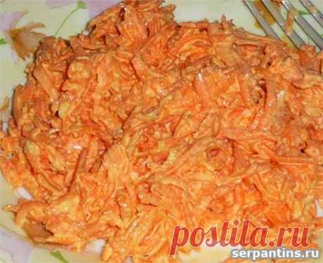 Морковь с чесноком и майонезом | Искусница
