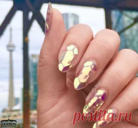 Осколки стекла - новый тренд в маникюре 2016 — Модно / Nemodno