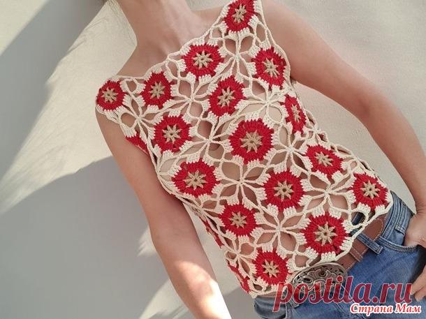 Кто знает схему топа и из какой пряжи лучше вязать? - Вязание - Страна Мам