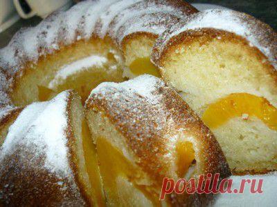 Кекс «Нежный персик» : Выпечка сладкая
