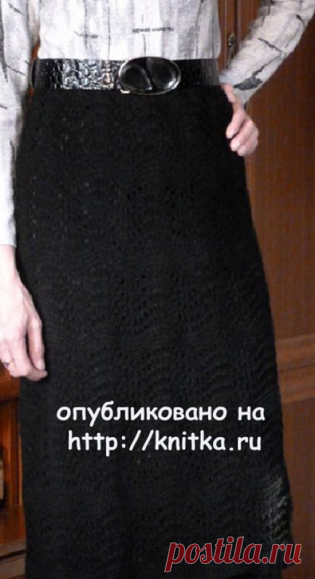 Вязаная спицами юбка – работа Марины Ефименко, Вязание для женщин