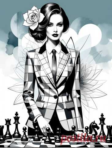 Женщина и шахматы: сюрреалистичная элегантность в двойной экспозиции. Картинка из нейросети Stable Diffusion - Stable Diffusion 1.5 / SDXL примеры промтов - Форум ИИ о нейросетях - Yes Ai