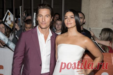 Меттью МакКонахи с женой