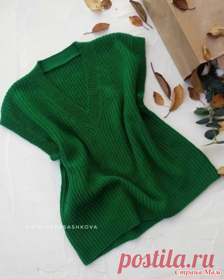 Жилет "Simple Cozy" крючком - Вязание - Страна Мам