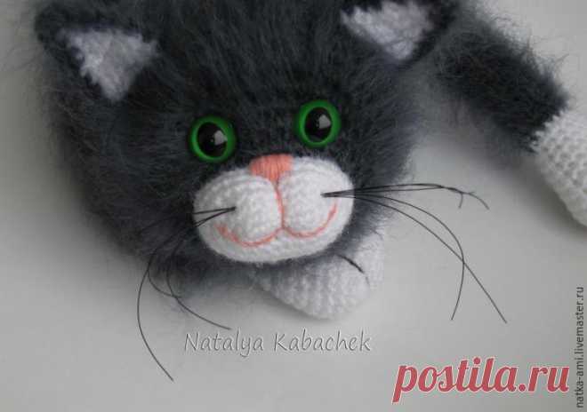Как сделать усы вязаному котику - Ярмарка Мастеров - ручная работа, handmade
