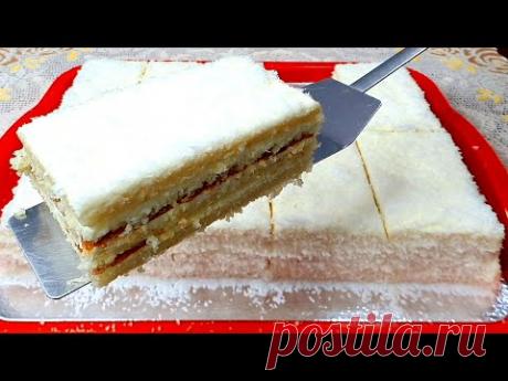 ЭТО САМЫЙ ВКУСНЫЙ И НЕЖНЫЙ ТОРТ, КОТОРЫЙ ТАЕТ ВО РТУ❗ТОРТ СНЕЖНАЯ КОРОЛЕВА❗НАУЧИЛА ВСЕХ ПОДРУГ 🔥👍❗