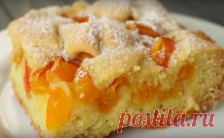 Быстрый и невероятно вкусный абрикосовый пирог к чаю