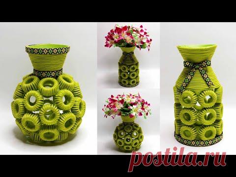 2 Plastic Bottle Caps Ideas | Flower Vase | Ide Kreatif Vas Bunga dari Tutup Botol Plastik Bekas