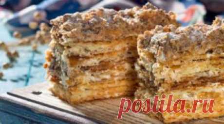 Хрустящий «Наполеон» Шикарный рецепт: быстро и вкусно! Ингредиенты: Для теста: Мука — 430 г...