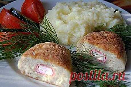 ЗРАЗЫ РЫБНЫЕ С КРАБОВЫМИ ПАЛОЧКАМИ |