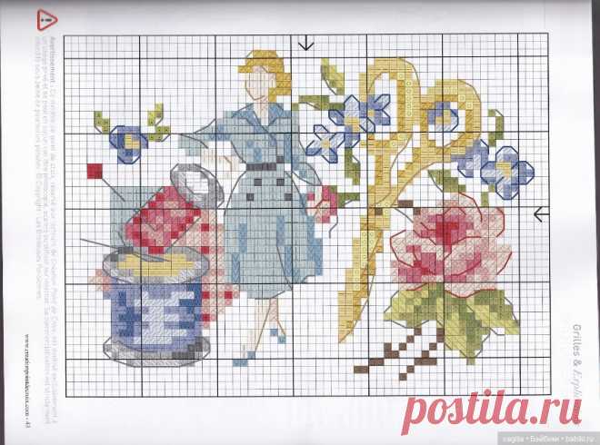 Французская вышивка 2 - Схемы вышивки крестом | Бэйбики - 246286