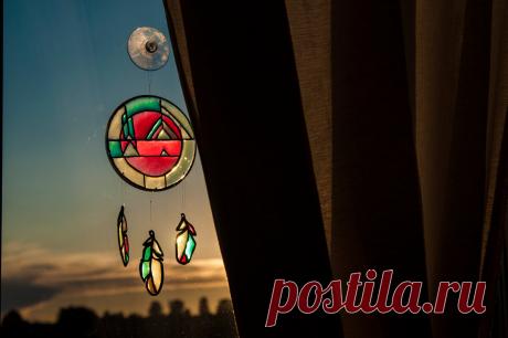 Витраж без стекла и красок. Ловец солнца - необычное украшение для дома | Живые вещи | Яндекс Дзен