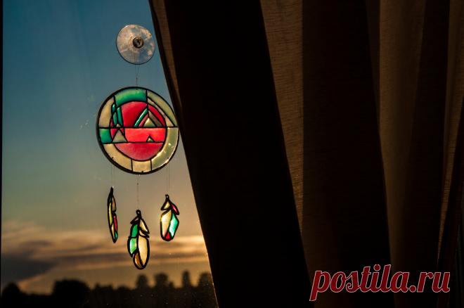 Витраж без стекла и красок. Ловец солнца - необычное украшение для дома | Живые вещи | Яндекс Дзен