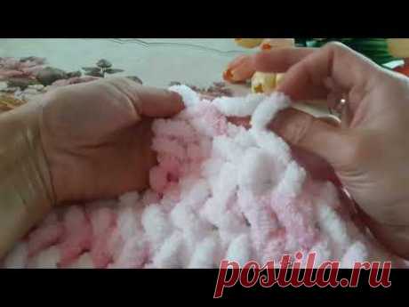 Снуд из ALIZE PUFFY из одного мотка пряжи