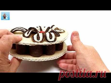 Handicraft Burlap and Jute Yewelry Box DIY Art and Craft Ideas