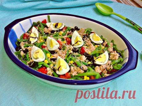 Італійські голубці: Італійський салат з квасолі - шпарагівки (Insalata di fagiolini)