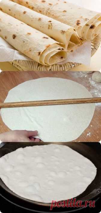 Идеальный тонкий лаваш в домашних условиях. Вкуснее магазинного! - interesno.win