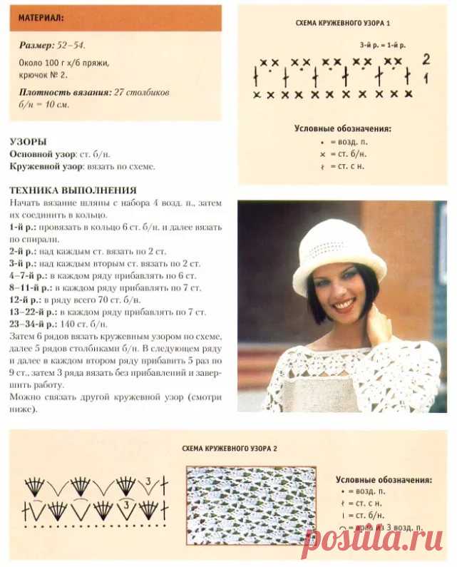 найти схему вязания шляпки саманта крючком: 10 тыс изображений найдено в Яндекс.Картинках