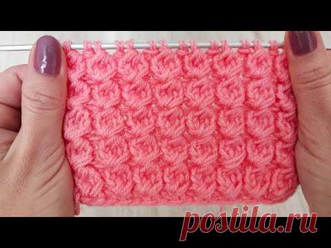 ОБЪЕМНЫЙ УЗОР ДЛЯ ШАПОК СПИЦАМИ/ НА ОСНОВЕ РЕЗИНКИ