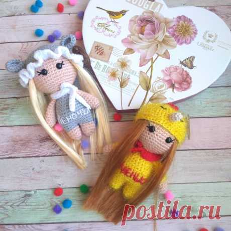 PDF Девочка в шляпке крючком. FREE crochet pattern; Аmigurumi doll patterns. Амигуруми схемы и описания на русском. Вязаные игрушки и поделки своими руками #amimore - кукла, куколка.
