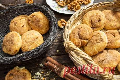 Самые вкусные творожные сконы с орехами и корицей. Пошаговый рецепт с фото — Ботаничка