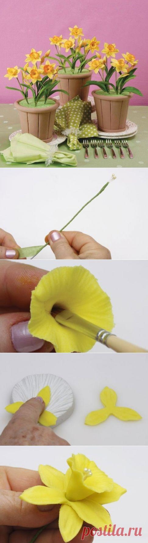 Как лепить нарциссы