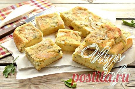 Заливной пирог с картошкой