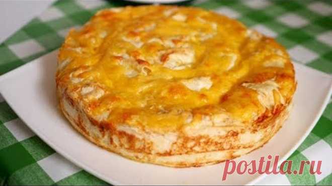 Шикарный МЯСНОЙ ПИРОГ БЕЗ ВОЗНИ С ТЕСТОМ. Очень сочно и быстро