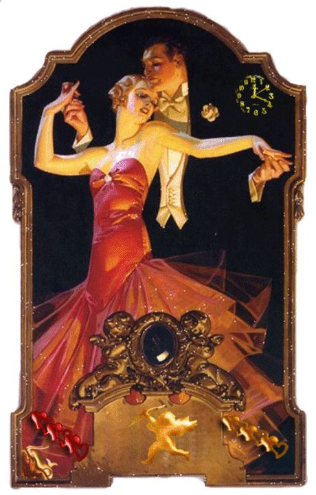 Танцующая пара - анимационные картинки и gif открытки