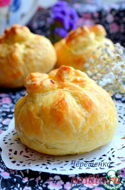 Орехово-грушевые слоеные мешочки - кулинарный рецепт