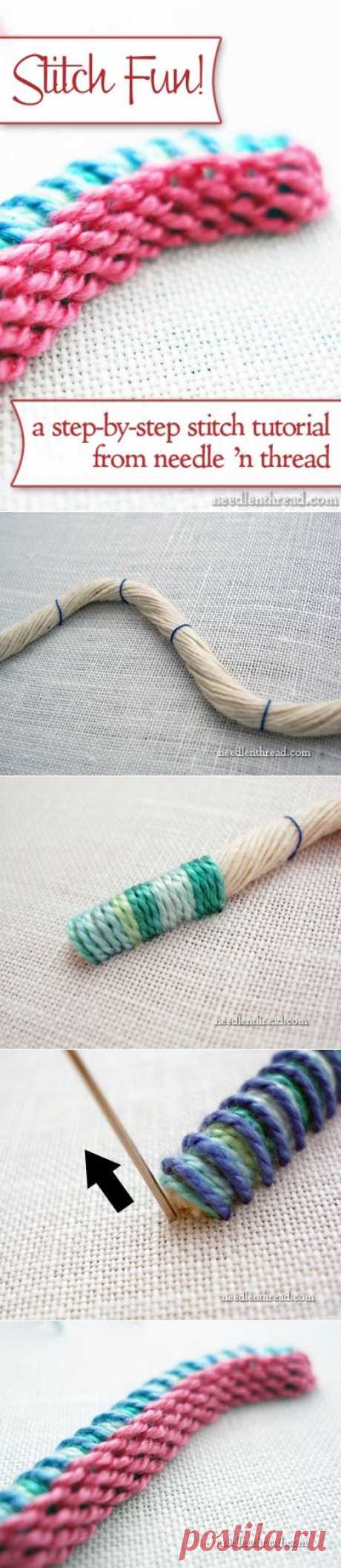 Stitch Play: Casalguidi Stitch – or Really Raised Stem Stitch! – Needle’nThread.com