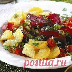 Рецепт: Марокканский картофельный салат со свеклой и маслинами - все рецепты России