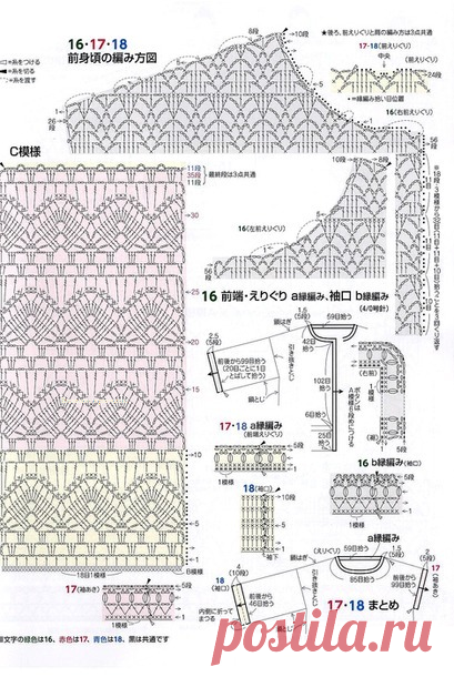Пуловер, туника, жакет крючком со схемами - Интересные и красивые варианты | Вязание крючком | Дзен