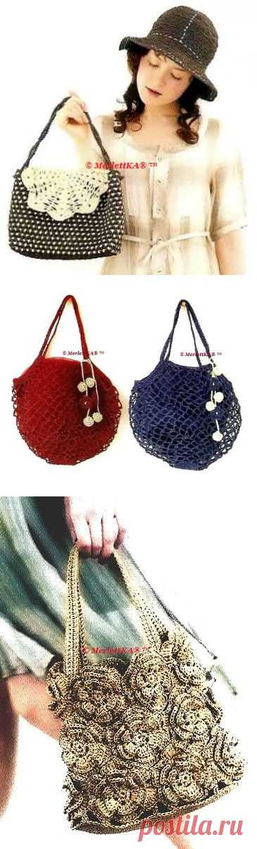 Вязание крючком - летние сумочки