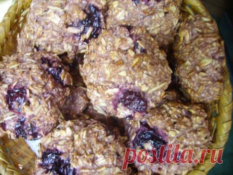 Некалорийное печенье из овсяных хлопьев с вишней | Блог Лены Радовой