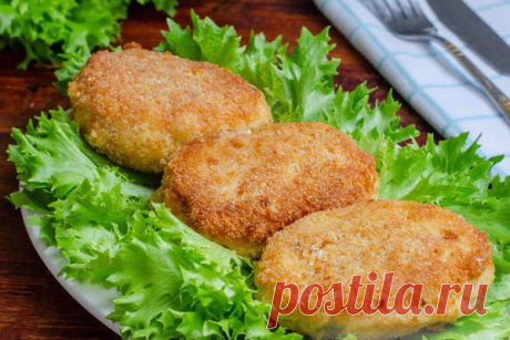 Рыбные котлеты по-киевски