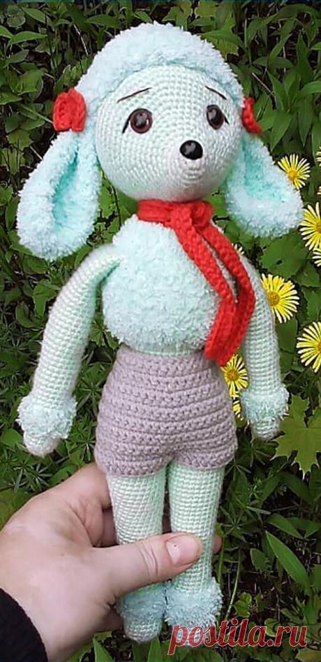 PDF Мадемуазель Фифи крючком. FREE crochet pattern; Аmigurumi animal patterns. Амигуруми схемы и описания на русском. Вязаные игрушки и поделки своими руками  #amimore - Пудель, собака, пёс, собачка, щенок, пёсик.