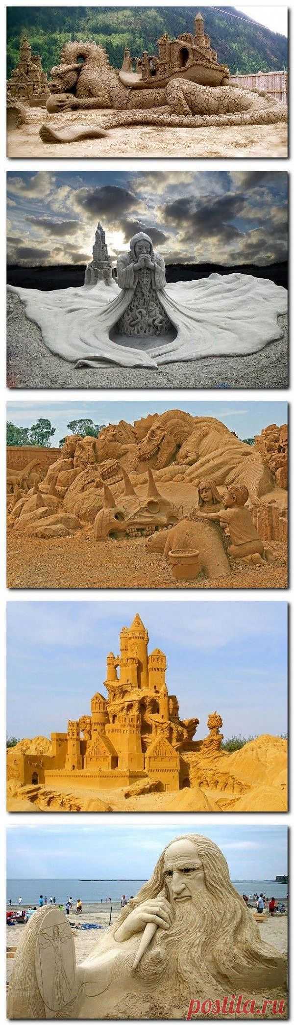 Самые удивительные песочные скульптуры / Я - суперпупер