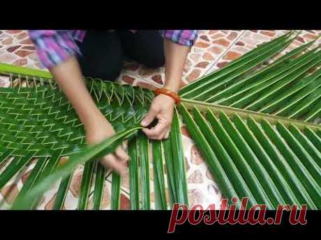 EP 1 :สานใบมะพร้าวแบบง่ายๆสวยธรรมชาติbyสมร ใบเตยหอม