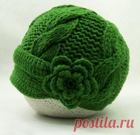 Green Crochet Baby Hat Newsboy Style 6-12 Months | Flickr - Photo Sharing!