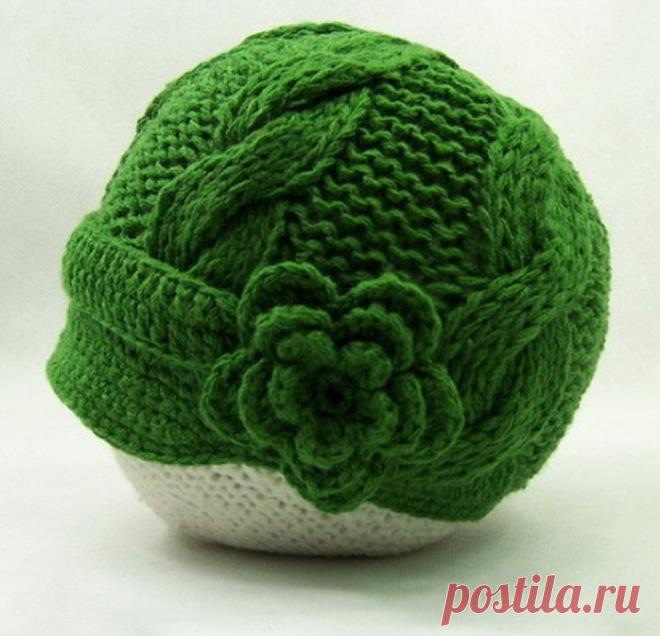 Green Crochet Baby Hat Newsboy Style 6-12 Months | Flickr - Photo Sharing!