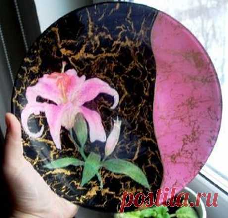 Тарелка &quot;Поцелуй&quot; - Декупаж - Рукоделие и творчество - Каталог статей - Рукоделие-мое хобби