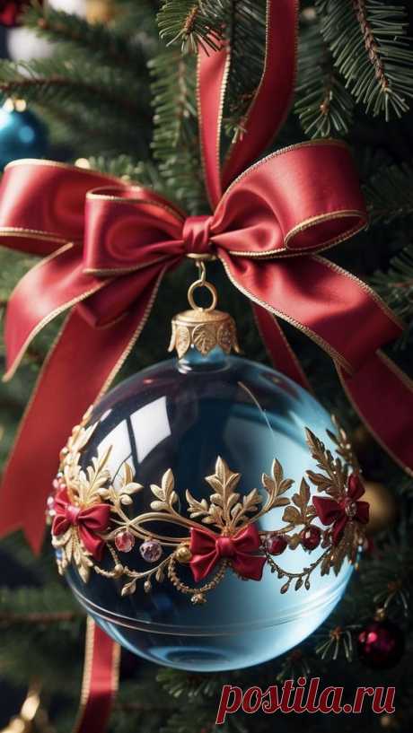 Wallpaper christmas tree, glob, decorations, bow by ♤CRISTIAN♧¿