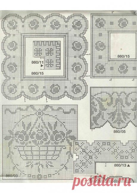 Альбом«Burda special E860/1983 Filet au crochet 4»