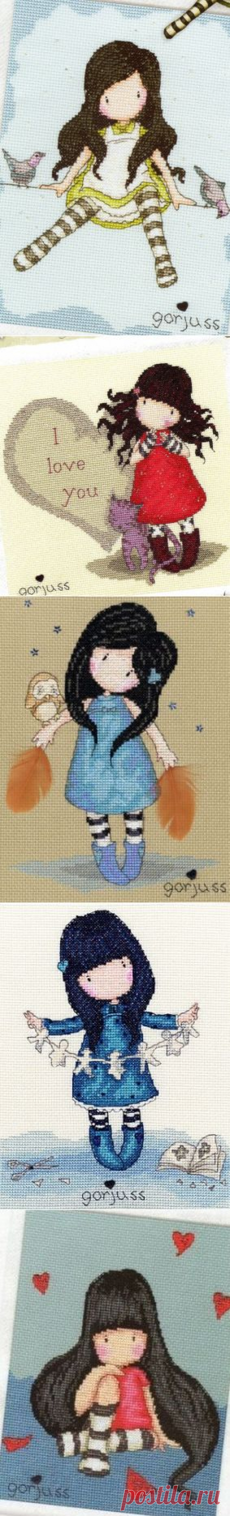 BOTHY THREADS, девочки Gorjuss. Коллекция вышивки III.