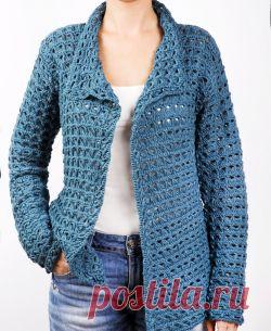 Жакет в технике брумстик