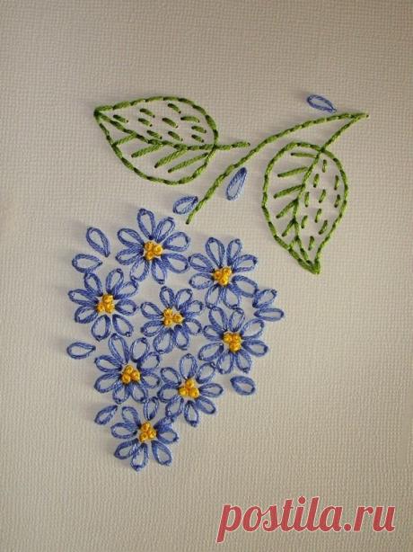 Красивая вышивка из самых простых элементов — Сделай сам, идеи для творчества - DIY Ideas
