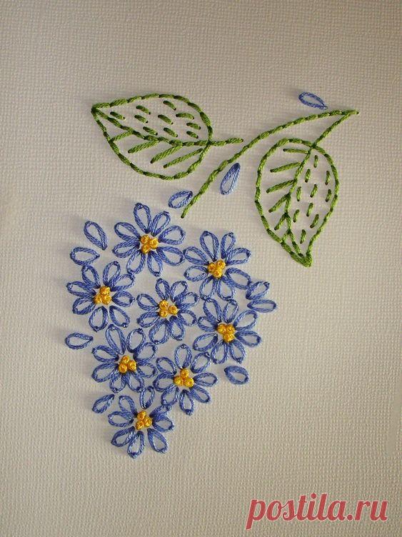 Красивая вышивка из самых простых элементов — Сделай сам, идеи для творчества - DIY Ideas