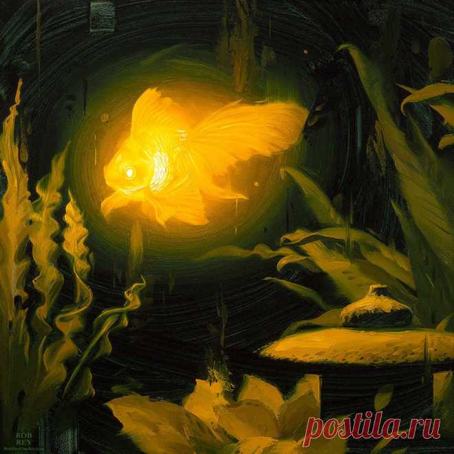 Bioluminescence, Goldfish by robrey on DeviantArt